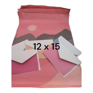 Polymailers Sedona print 12 x 15 including 5 cards and‎ envelopes new